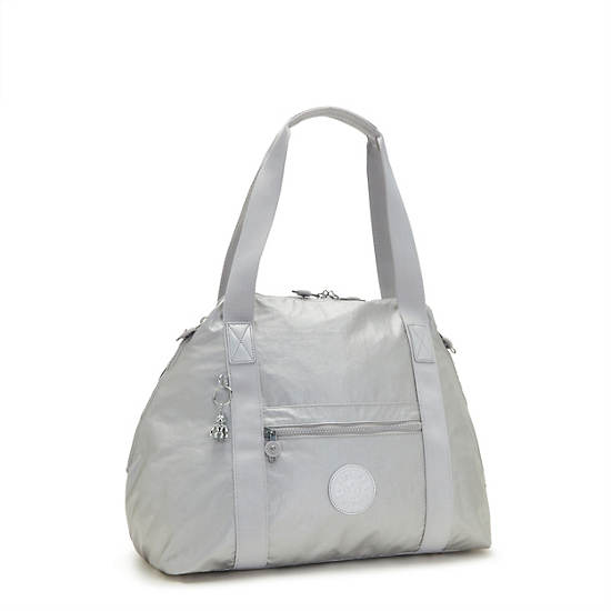 Kipling Art Medium Metallic Toteväska Silver | SE 1759UZ